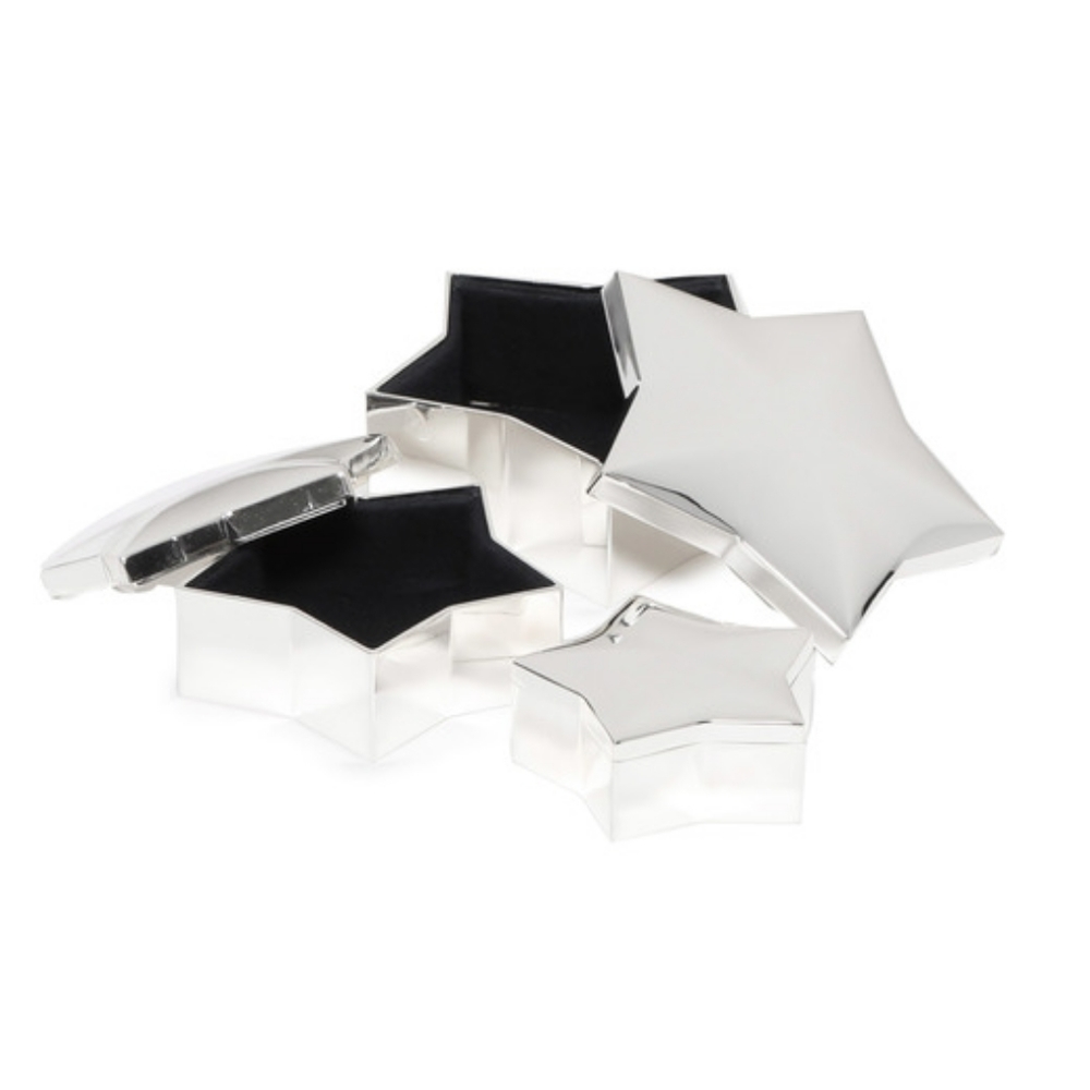 Star Shaped Nesting Jewelry Boxes, Set of 3